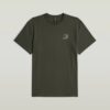 T-shirt met borstlogo