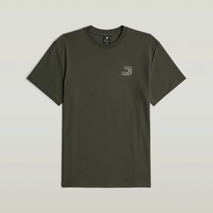 T-shirt met borstlogo