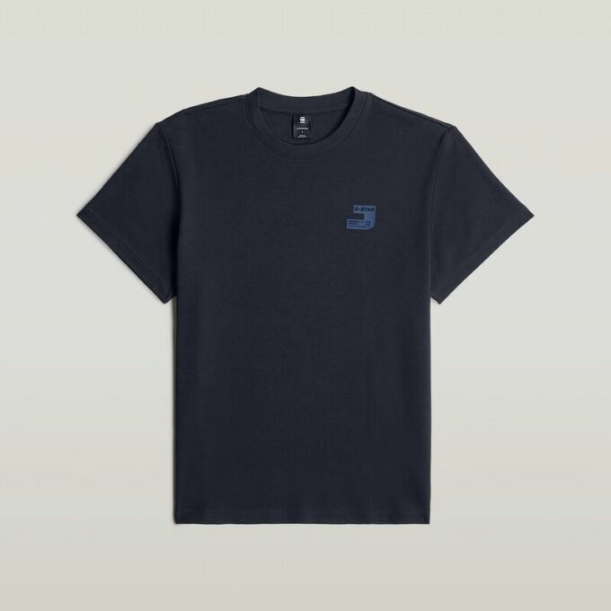 T-shirt met borstlogo