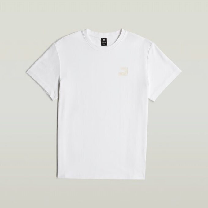 T-shirt met borstlogo