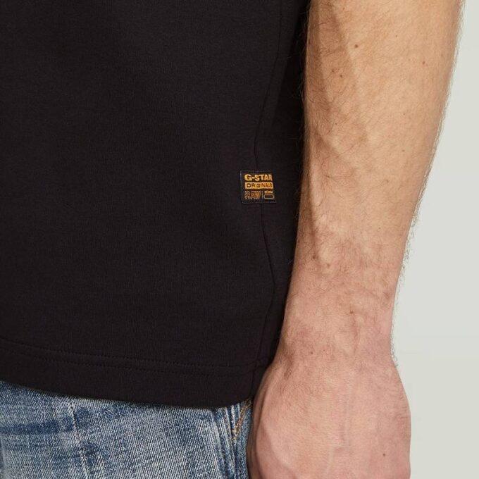 T-shirt met borstlogo