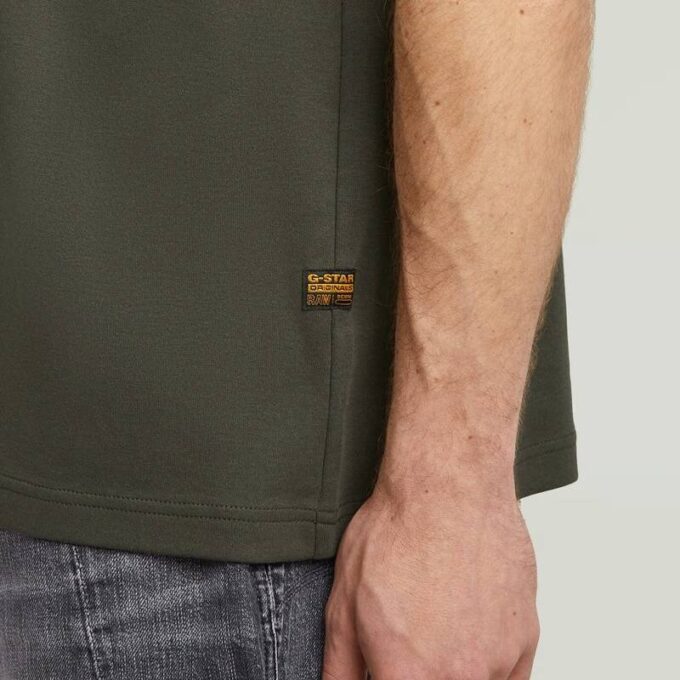 T-shirt met borstlogo