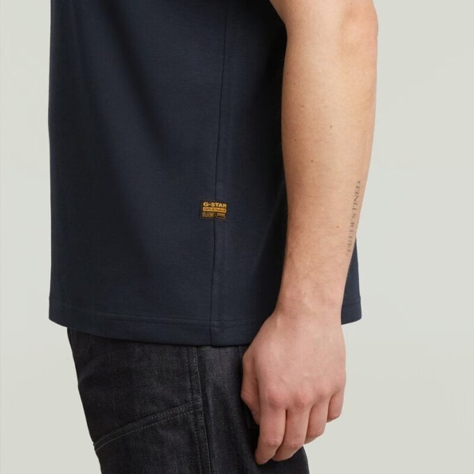 T-shirt met borstlogo