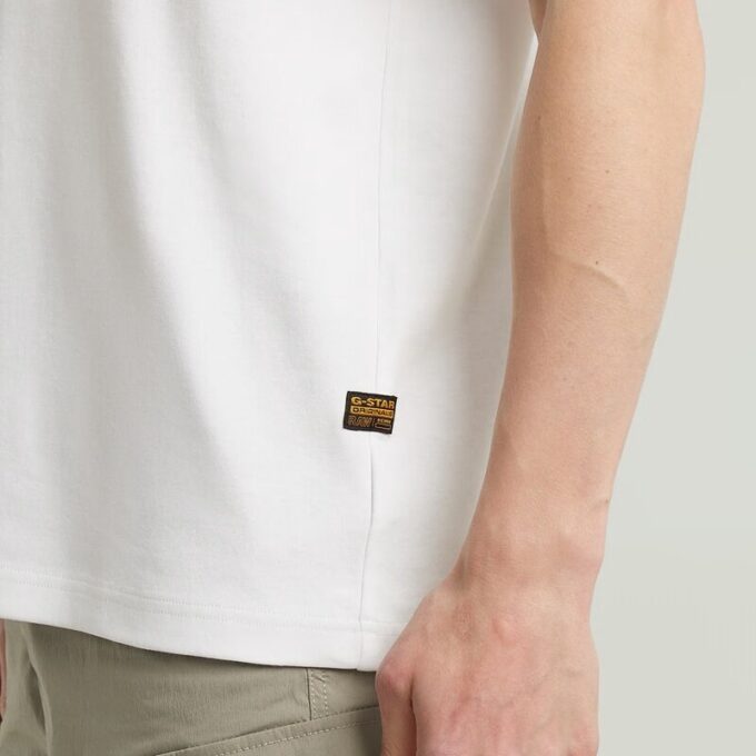 T-shirt met borstlogo