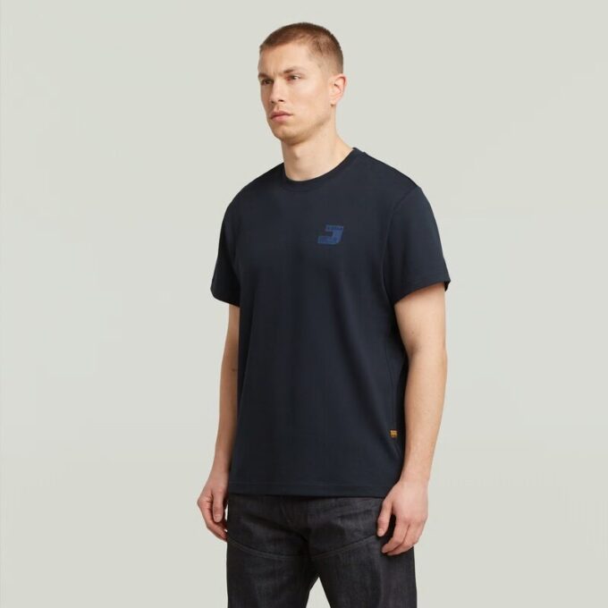 T-shirt met borstlogo