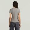 T-shirt met geribbelde kapmouw T-shirt met geribbelde kapmouw