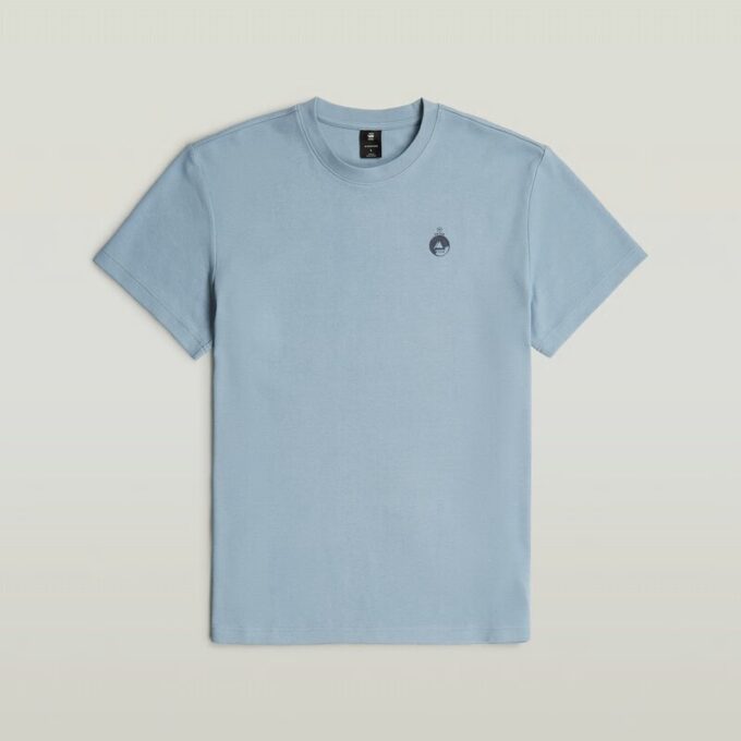 T-shirt met grafische print en sierranden aan de achterkant