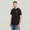 T-shirt met grafische print en sierranden aan de achterkant