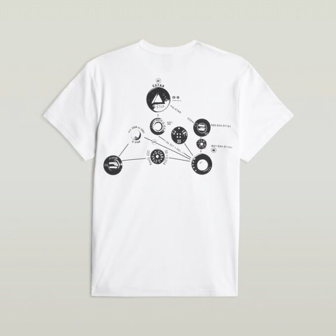 T-shirt met grafische print en sierranden aan de achterkant T-shirt met grafische print en sierranden aan de achterkant