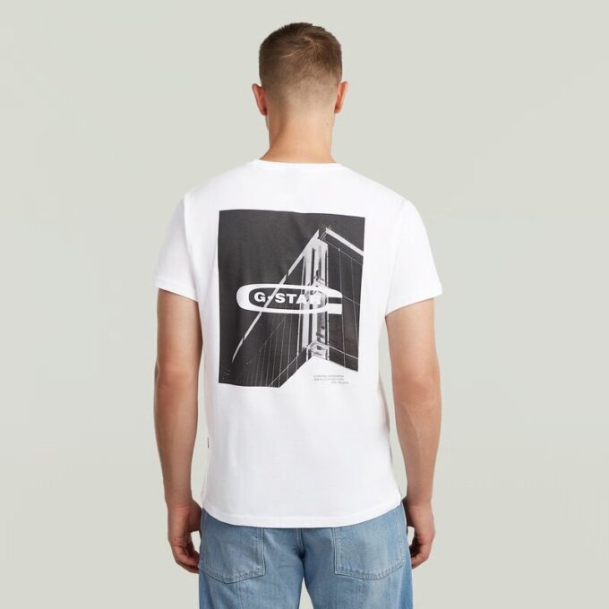 T-shirt met grafische print op de rug T-shirt met grafische print op de rug