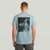 T-shirt met grafische print op de rug T-shirt met grafische print op de rug