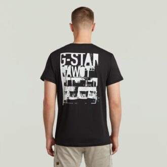 T-shirt met grafische print op de rug