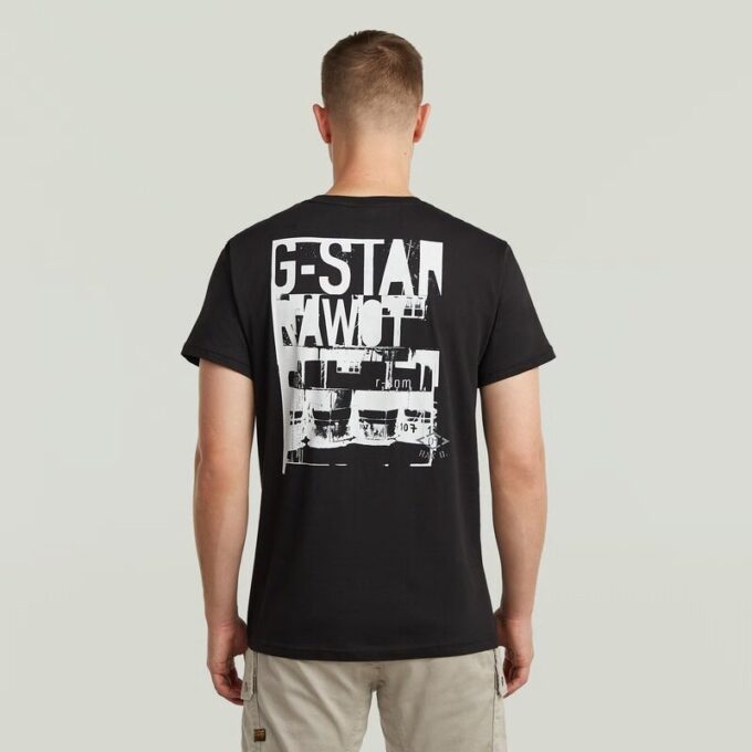 T-shirt met grafische print op de rug T-shirt met grafische print op de rug