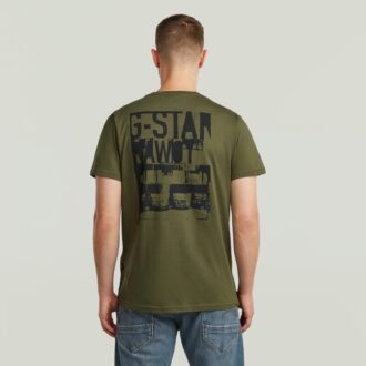 T-shirt met grafische print op de rug