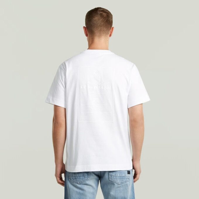 T-shirt met grafische print op de rug T-shirt met grafische print op de rug
