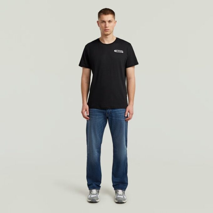 T-shirt met grafische print op de rug T-shirt met grafische print op de rug