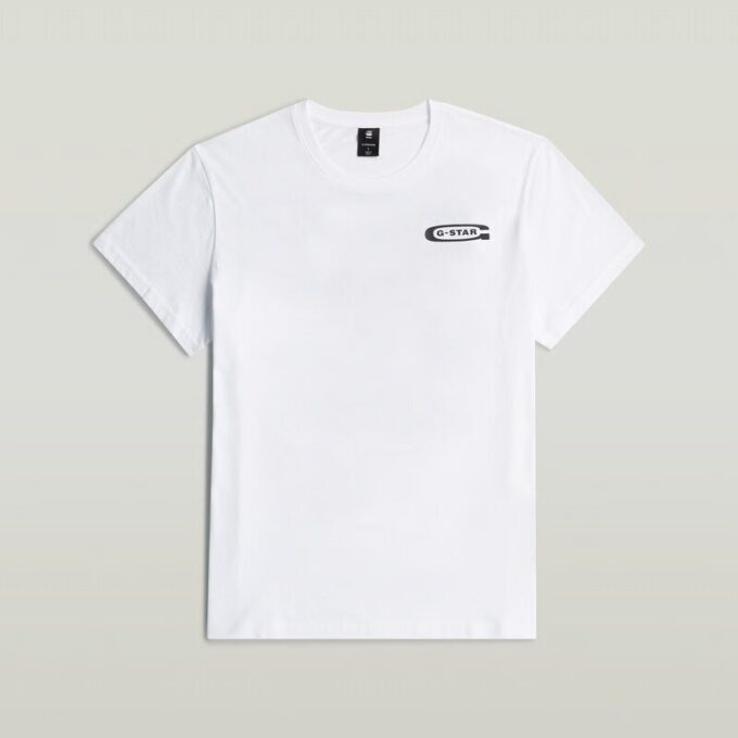 T-shirt met grafische print op de rug T-shirt met grafische print op de rug