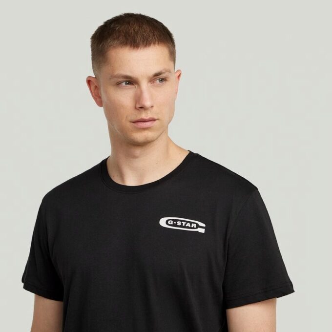 T-shirt met grafische print op de rug T-shirt met grafische print op de rug