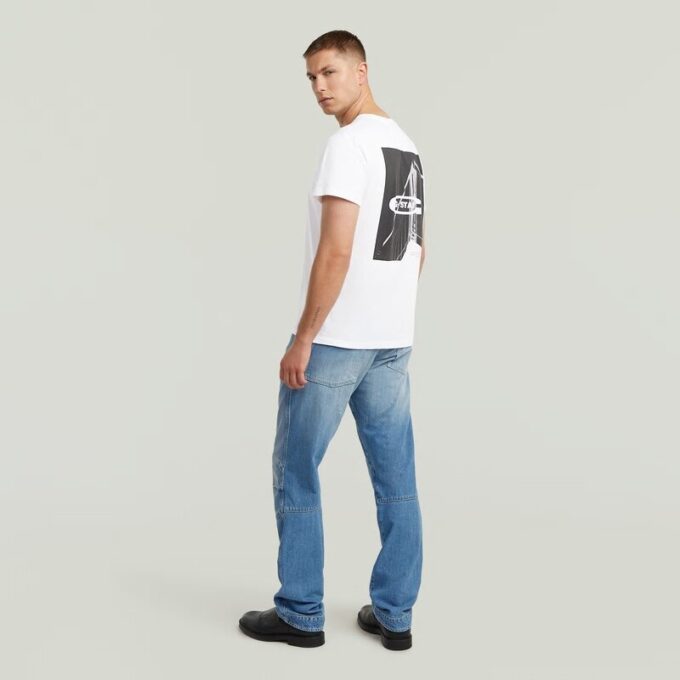 T-shirt met grafische print op de rug T-shirt met grafische print op de rug