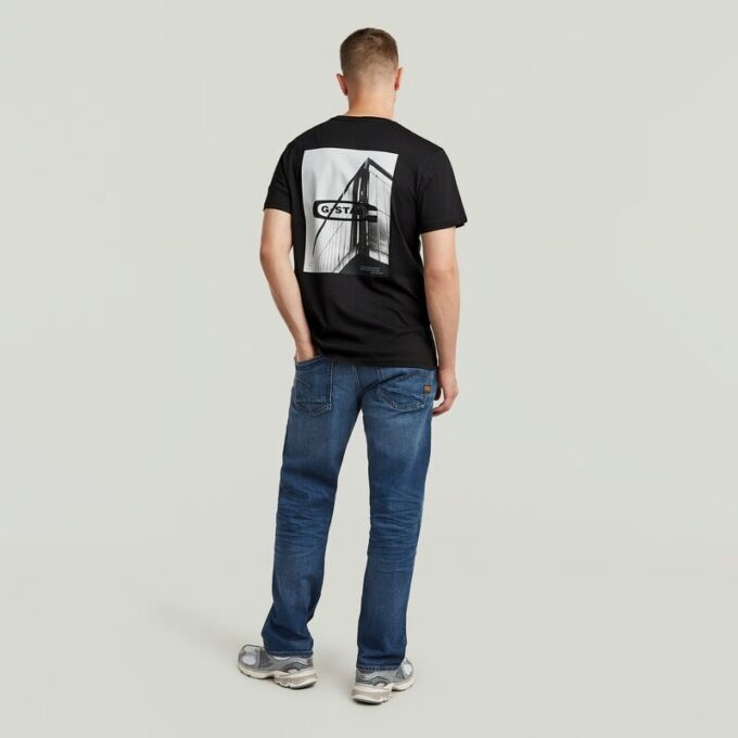 T-shirt met grafische print op de rug T-shirt met grafische print op de rug