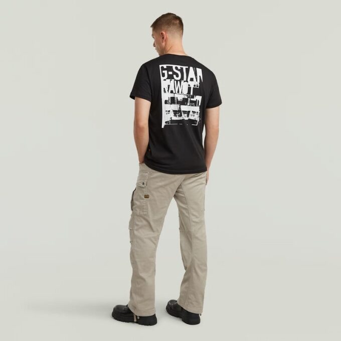 T-shirt met grafische print op de rug T-shirt met grafische print op de rug