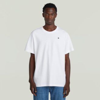 T-shirt met losse fotoprint op de rug