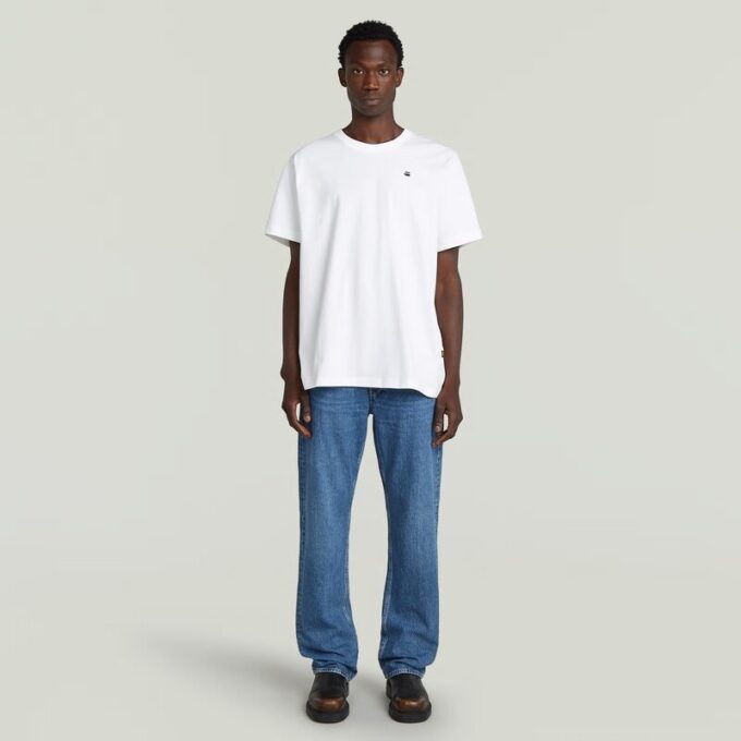 T-shirt met losse fotoprint op de rug T-shirt met losse fotoprint op de rug