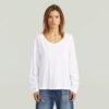 T-shirt met ronde hals en lange mouwen T-shirt met ronde hals en lange mouwen