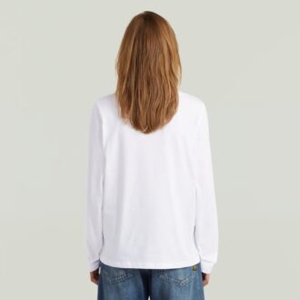 T-shirt met ronde hals en lange mouwen