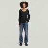 T-shirt met ronde hals en lange mouwen T-shirt met ronde hals en lange mouwen