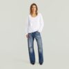 T-shirt met ronde hals en lange mouwen T-shirt met ronde hals en lange mouwen
