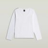 T-shirt met ronde hals en lange mouwen T-shirt met ronde hals en lange mouwen