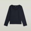 T-shirt met ronde hals en lange mouwen T-shirt met ronde hals en lange mouwen
