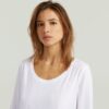 T-shirt met ronde hals en lange mouwen T-shirt met ronde hals en lange mouwen