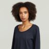 T-shirt met ronde hals en lange mouwen T-shirt met ronde hals en lange mouwen