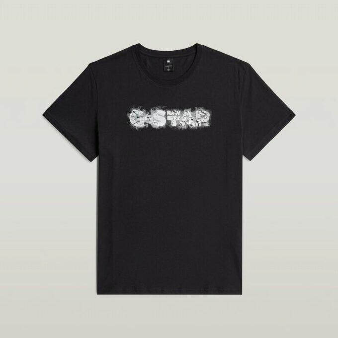 T-shirt met verweerd logo T-shirt met verweerd logo