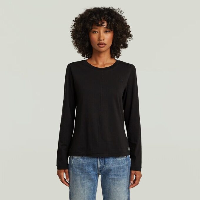 T-shirt met voornaad T-shirt met voornaad