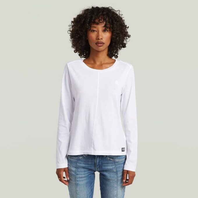 T-shirt met voornaad T-shirt met voornaad