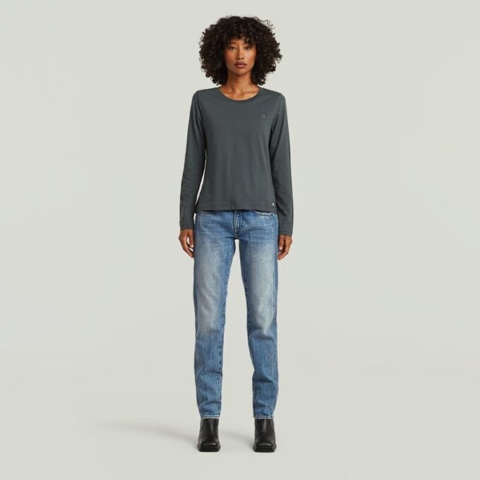 T-shirt met voornaad T-shirt met voornaad