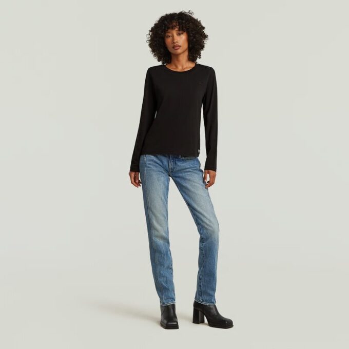 T-shirt met voornaad T-shirt met voornaad