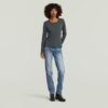 T-shirt met voornaad T-shirt met voornaad