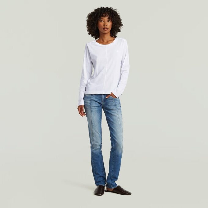 T-shirt met voornaad T-shirt met voornaad