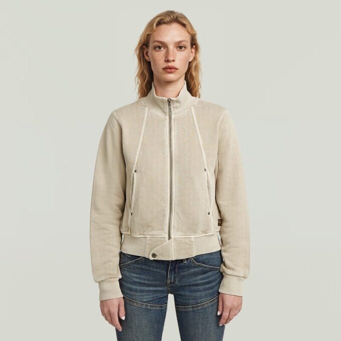Track Overdyed Slim Sweaterjack Track Overdyed Slim Sweaterjack