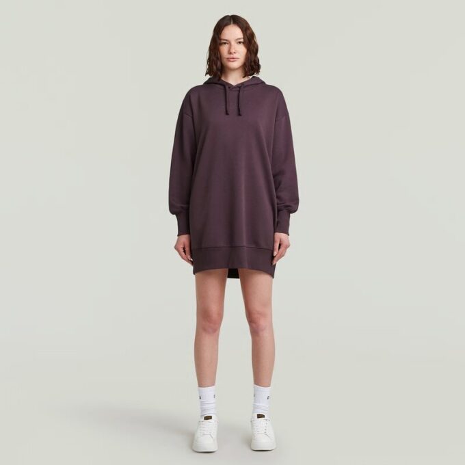 Trui-jurk met capuchon