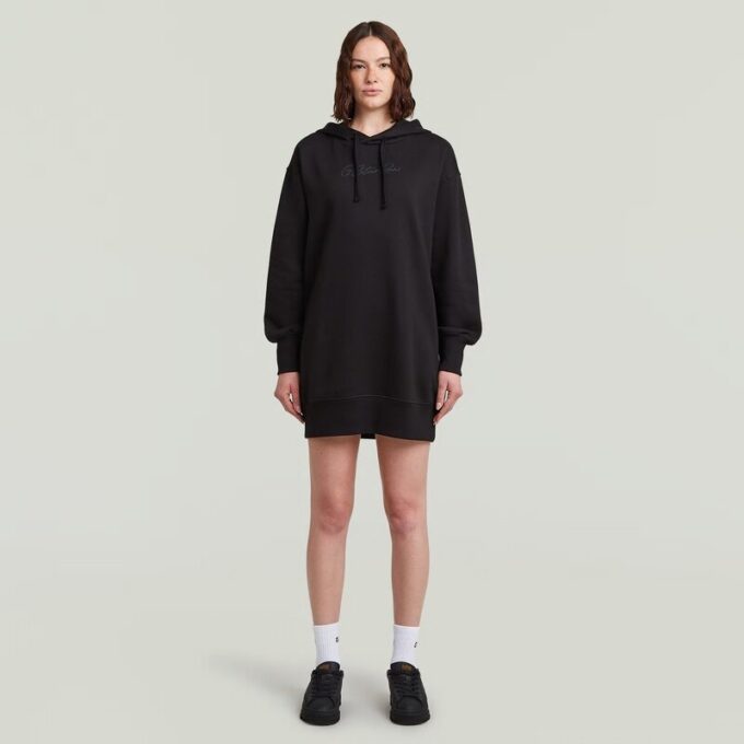 Trui-jurk met capuchon