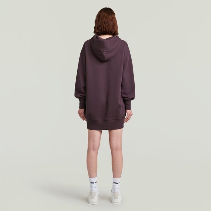 Trui-jurk met capuchon