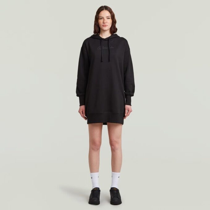 Trui-jurk met capuchon