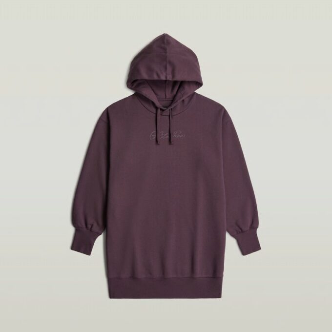 Trui-jurk met capuchon