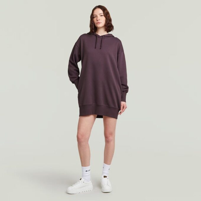 Trui-jurk met capuchon