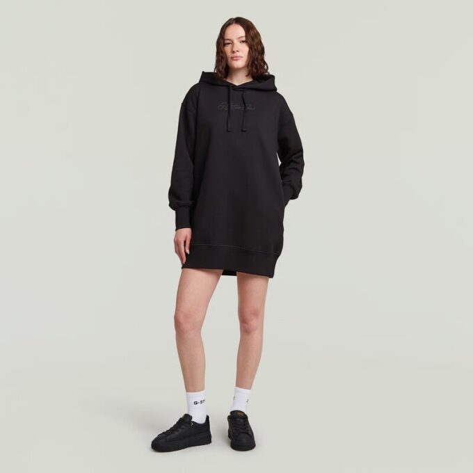 Trui-jurk met capuchon